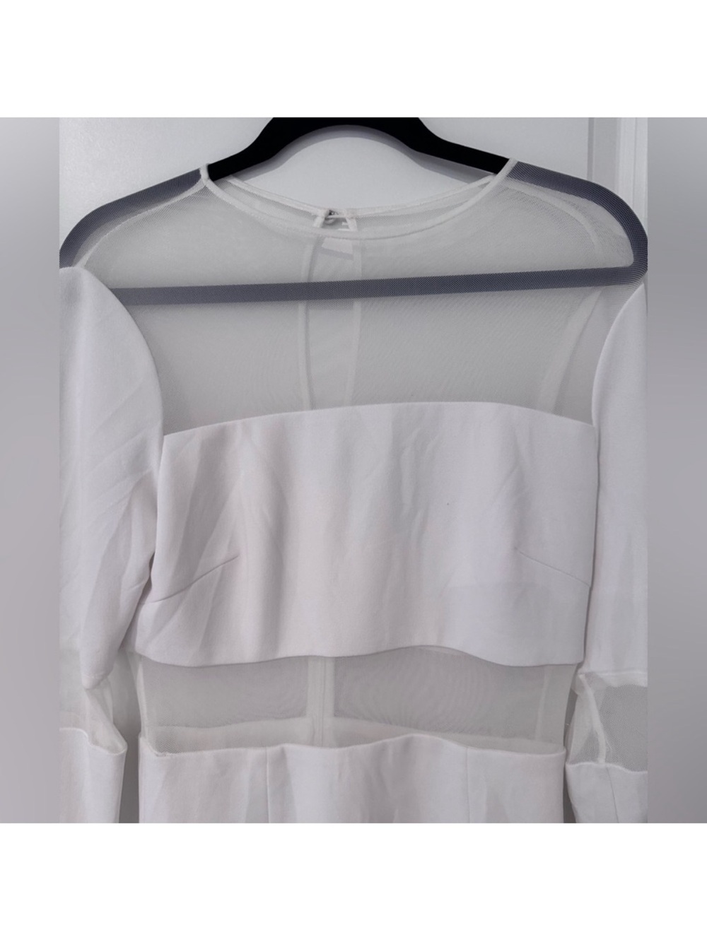 🗽Dress the Population White Long Sleeve Dress - Picture 2 of 4